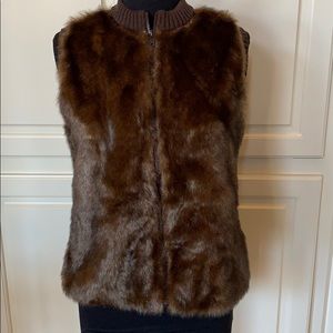 Faux Mink Vest by Parkhurst Canada